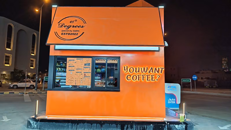 45 Degrees Coffee Shop -Aleaqiq