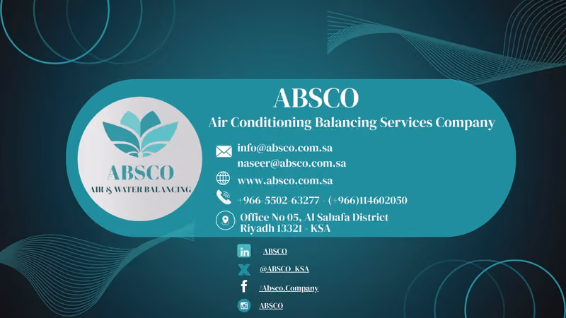 Air-conditioning Balancing Services Company (ABSCO) - شركة خدمات وزن التكييف (أبسكو)