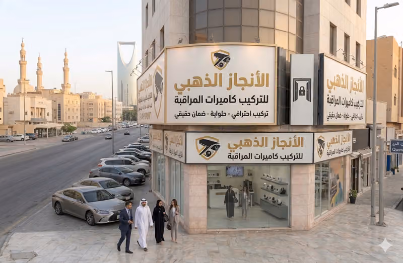 الإنجاز الذهبي تركيب كاميرات مراقبة بالرياض فني صيانة كاميرات مراقبة للمنازل والفلل والشركاتcctv