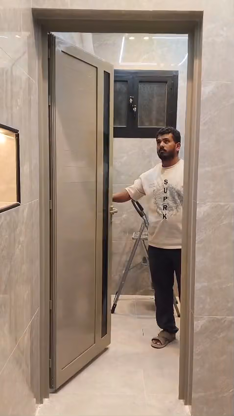 المنيوم تفصيل ابواب ودرايش وشبابيك ومطابخ....صيانه وفك وتركيب جميع اعماااال الألمنيوووم