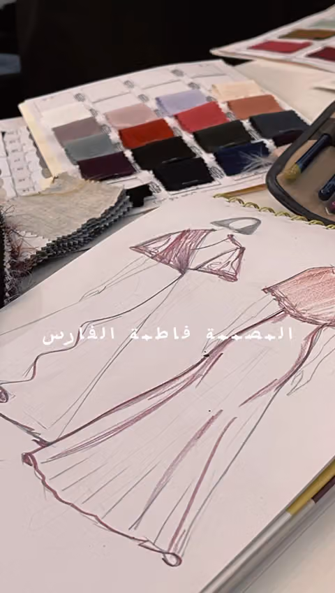 المصممة فاطمة الفارس (مشبك)