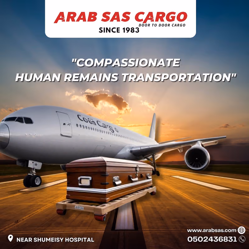 Arab Sas Air Cargo | Door-to-Door Shipping | Human Remains Forwarding | Pet Relocation