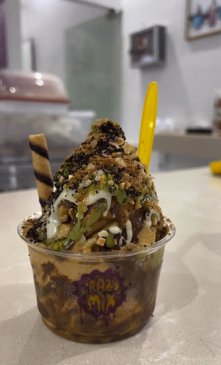 ايسكريم خلطه مجنونه Crazy Mix Ice Cream