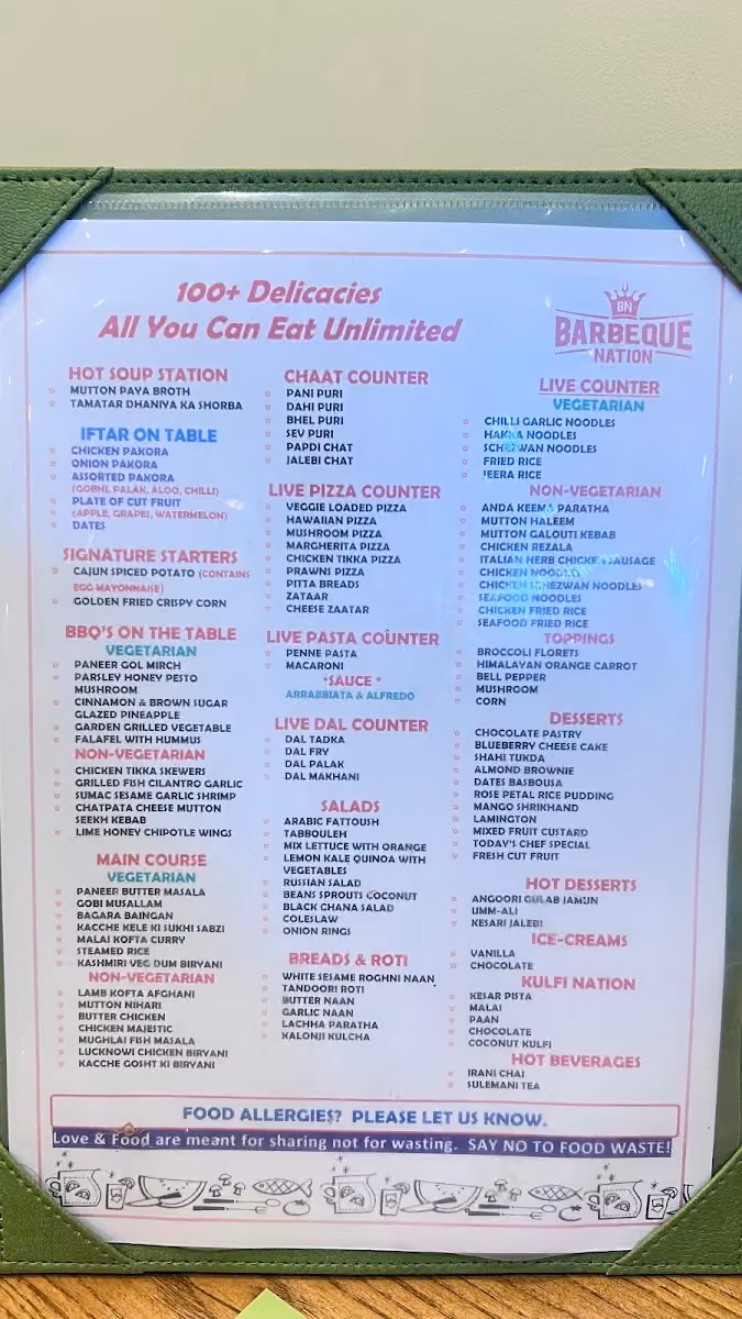 Barbeque Nation – Tahliah St