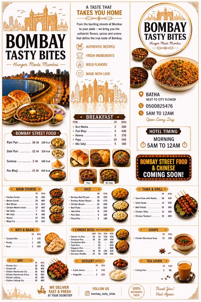 BOMBAY TASTY BITES RESTAURANT