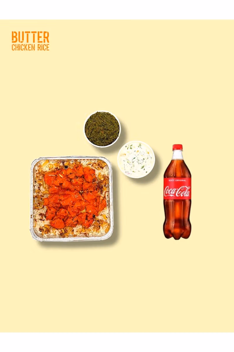 butter chicken rice بتر تشيكن رز