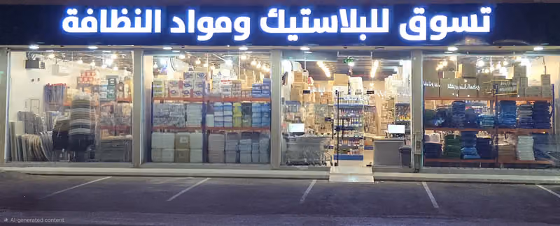 Cleaning and plastic suppliers تسوق للبلاستيك ومواد النظافة