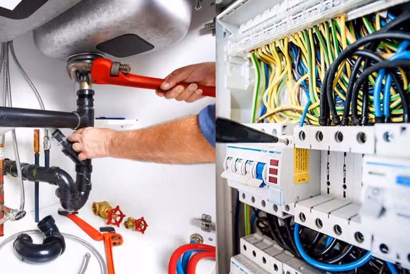 Electricity and plumbing