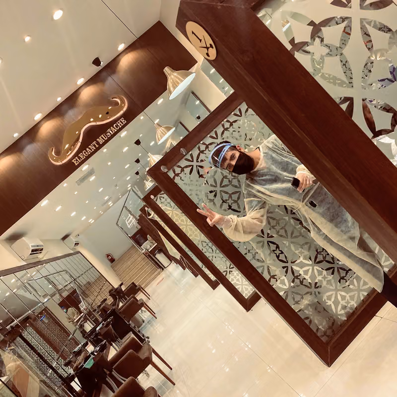 Elegant Mustache Barber Shop ( B.1 ) Al-Malaqa