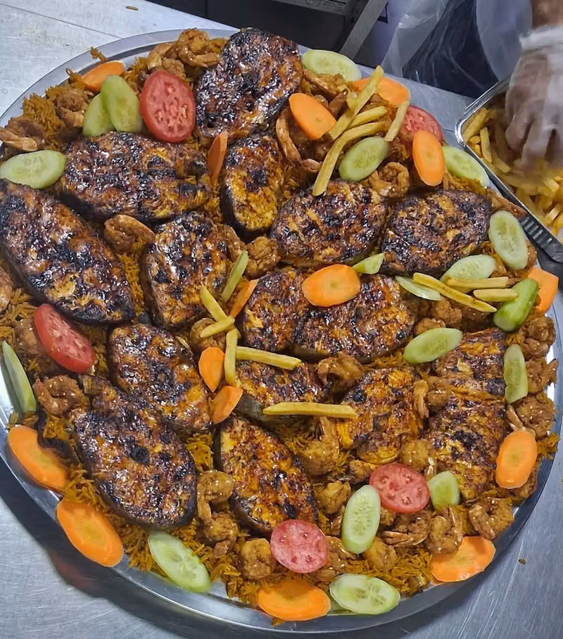 FISH AND BIRYANI