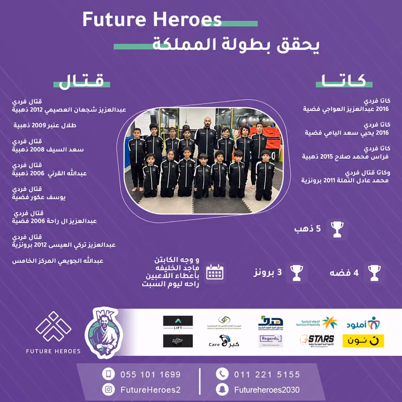 فيوتشر هيروز (Future Heroes) فرع الملقا