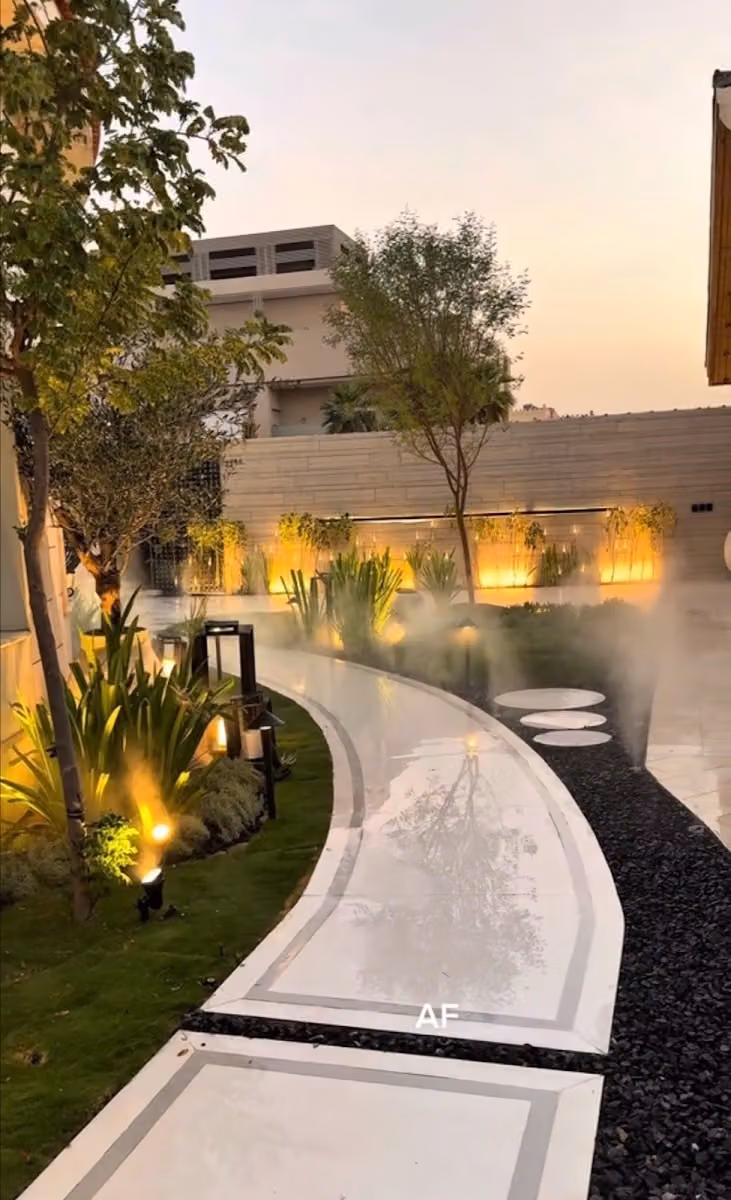 Garden landscaping in Riyadh