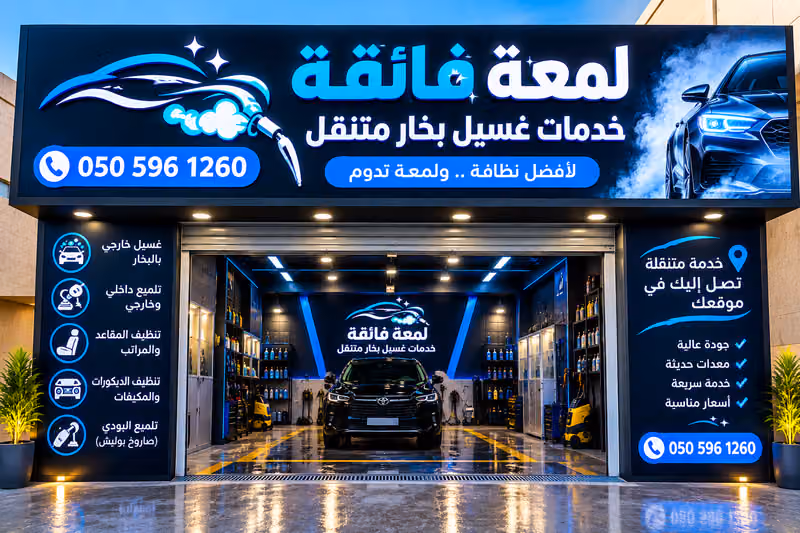 غسيل بخار متنقل لمعة فائقة لخدمات السيارات