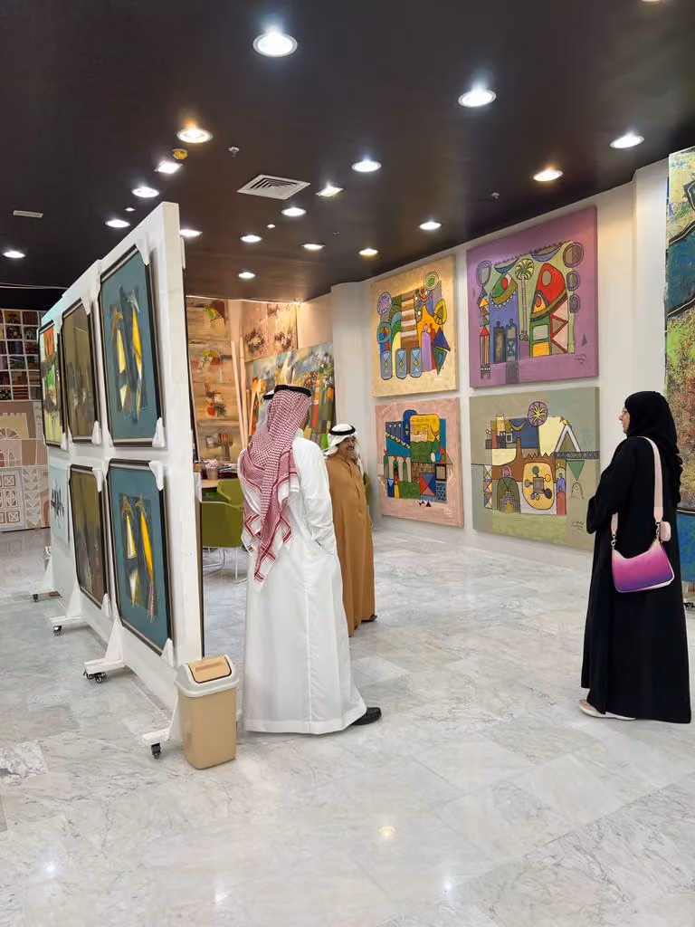 Hammas art studio | مرسم الفنان التشكيلي عبدالله حمّاس