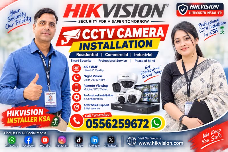 Hikvision & Networking Installer KSA RASN Al Ammar Contracting Company