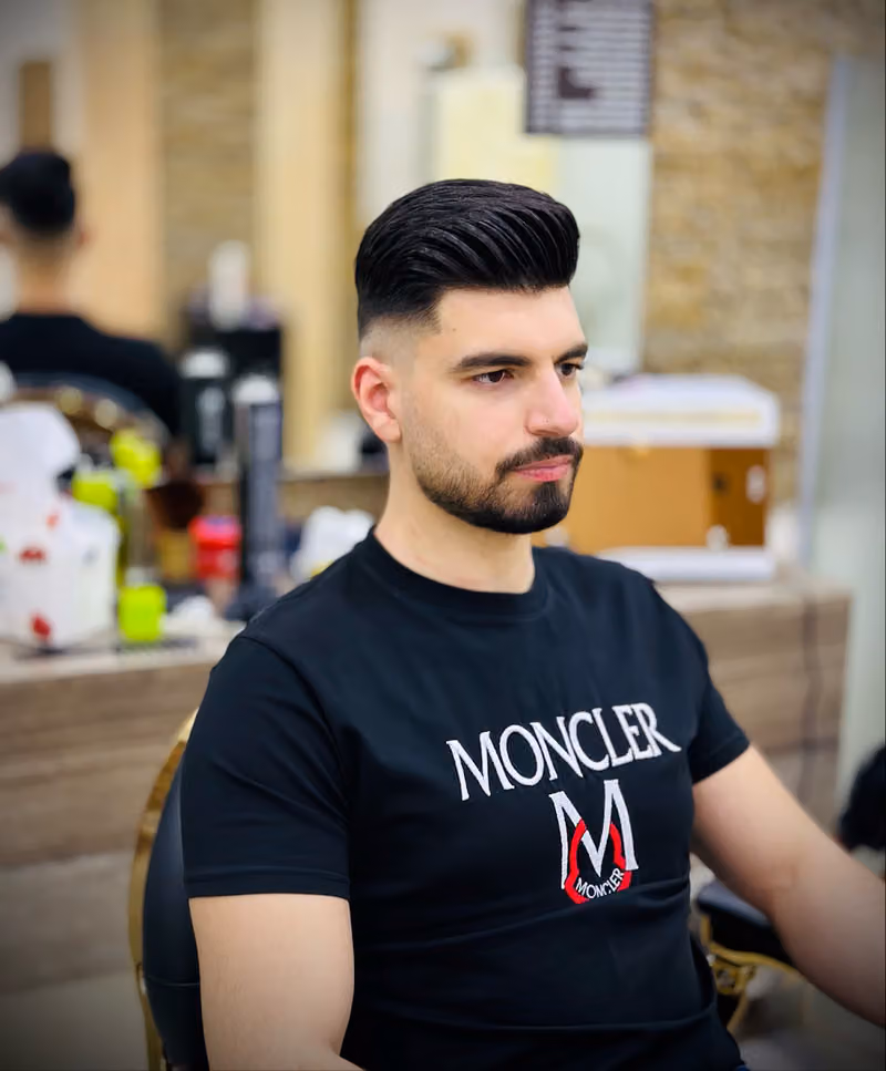 : Barber the symbol of the mustache