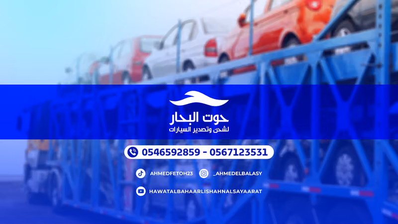 حوت البحار لشحن وتصديرالسيارات لمصر