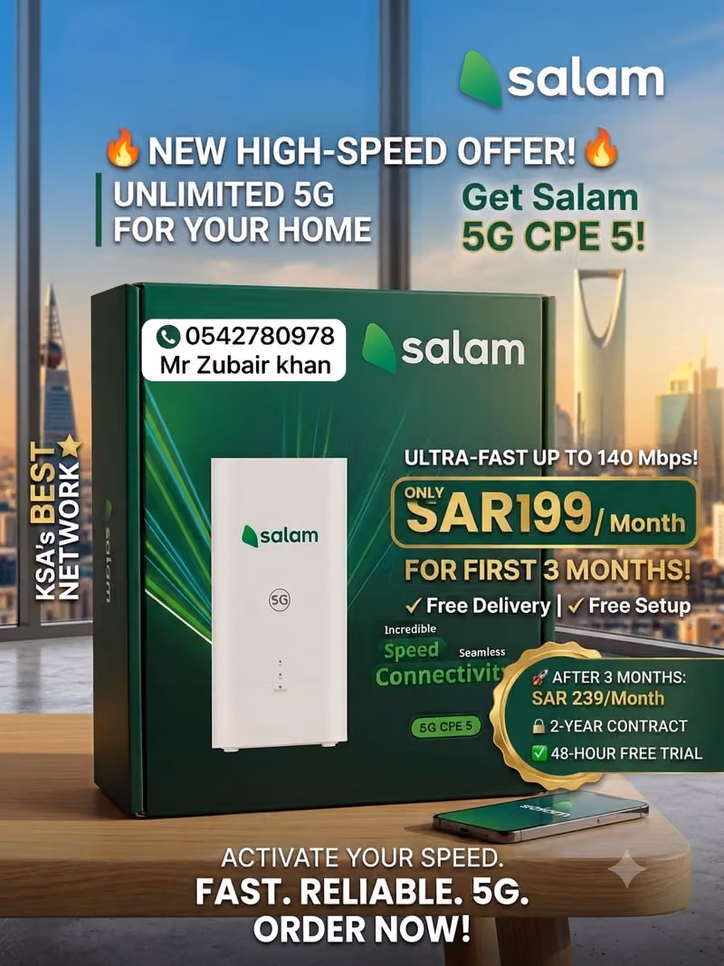Internet provider 5G KSA