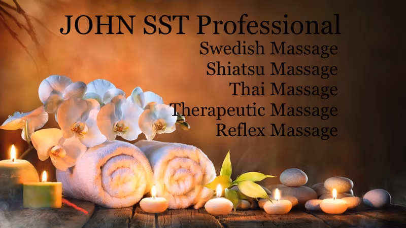 John SST Professional and Therapeutic Massage for Men