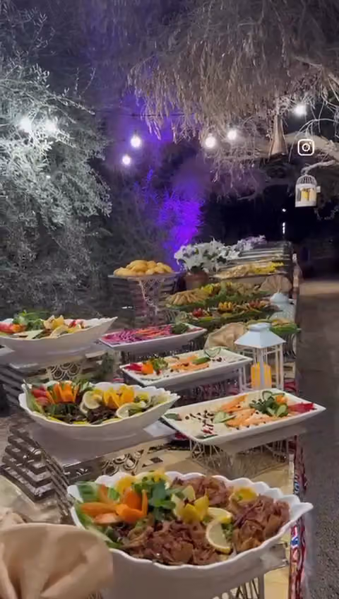 كفي برك بوفيه مفتوح للشركة للظيافه غداء عشاء فطور