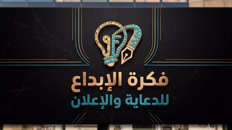 خطاط فكرة الابداع للدعايه والاعلان