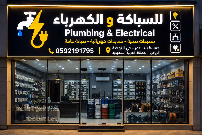 للسباكة والكهرباء