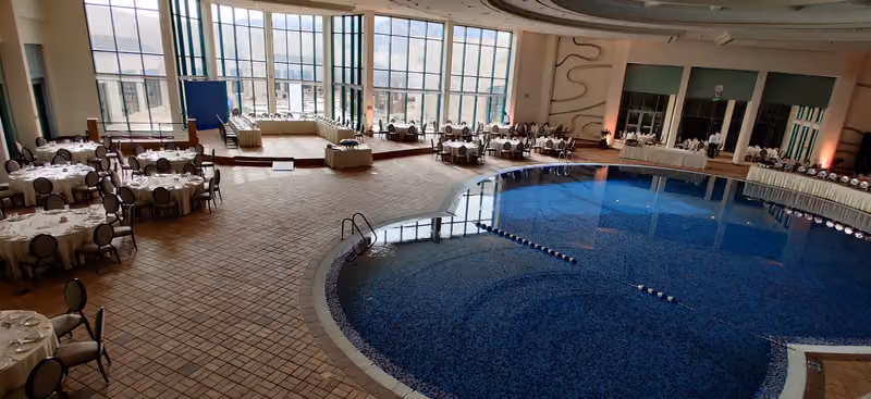 Lotus swimming pool, Jacuzzi & Steam bath
