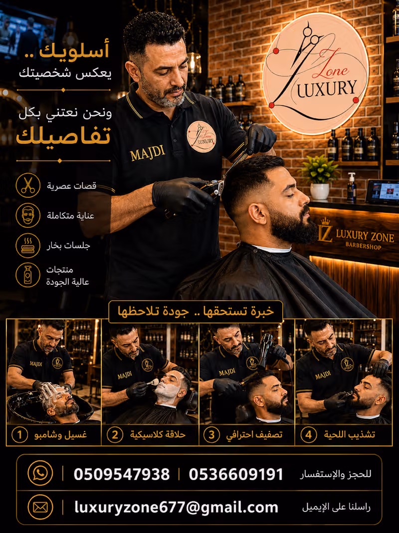Luxury zone حلاق المنطقة الفخمة
