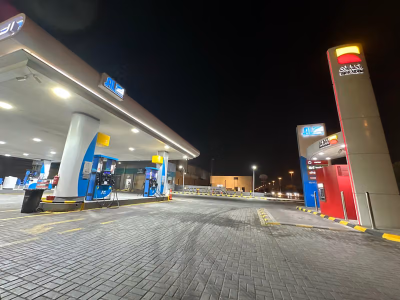 محطة الدريس العزيزية شركة بنزين المحدوده