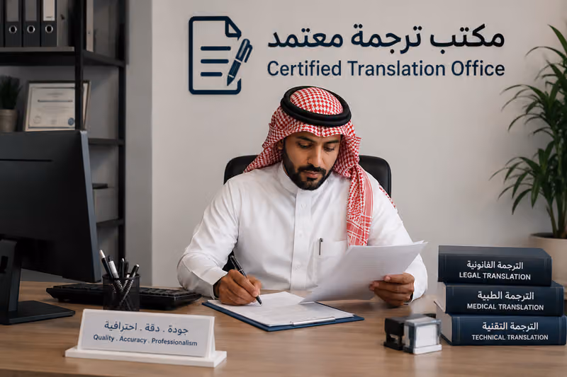 مكتب الترجمان ترجمة معتمدة Certified Translation Office