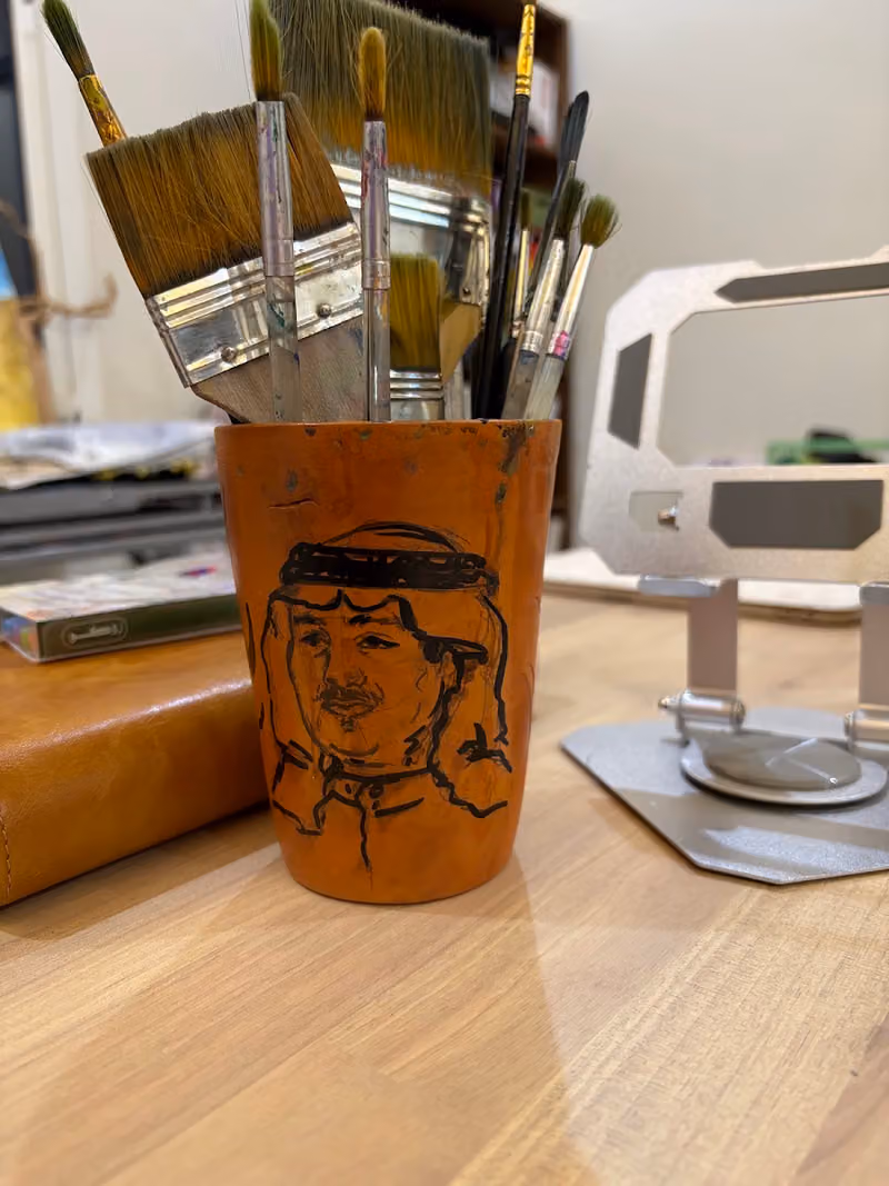 مرسم الفنانة ساره السلطان