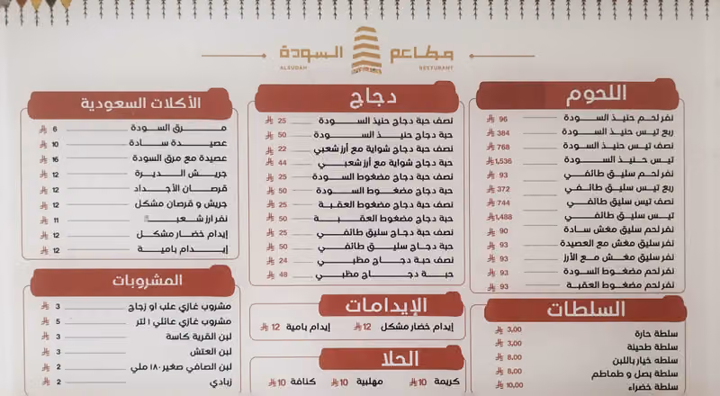 مطاعم قمم السودة
