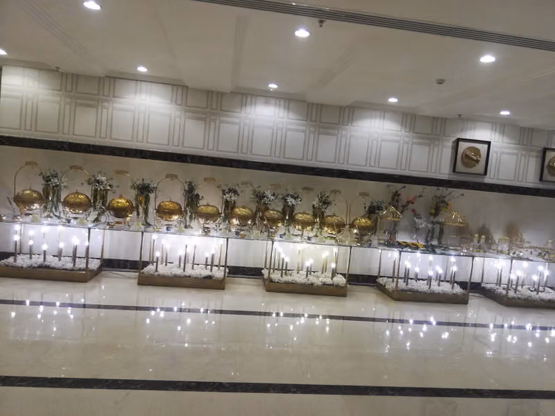 مطعم عبق دمشق للحفلات البوفيه الخارجيه