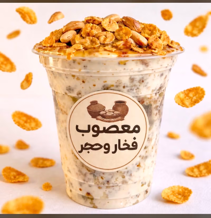 مطعم فخار وحجر للاكلات الشعبية