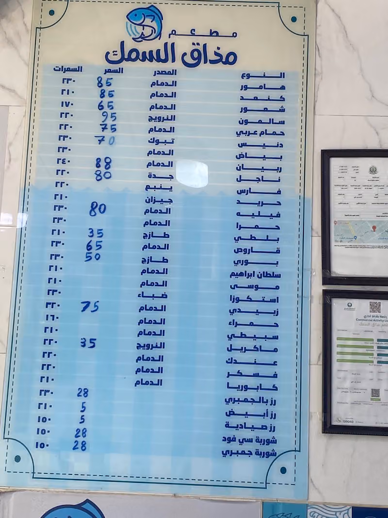 مطعم مذاق السمك