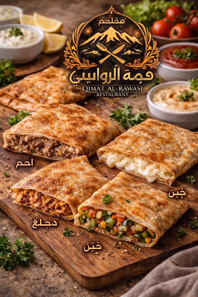 مطعم قمه الرواسي للمشويات والبيتزا والشاورما