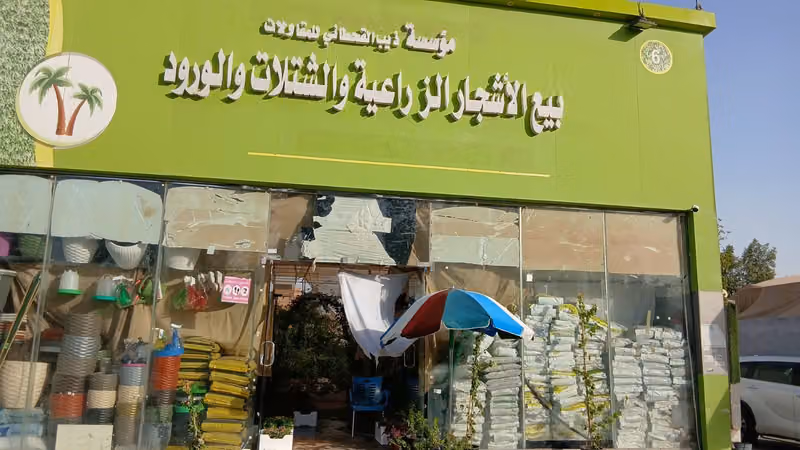 مؤسسسة ذيب القحطاني بيع الاشجار الزراعيه والشتلات والورود