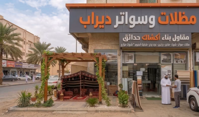 مظلات وسواتر ديراب