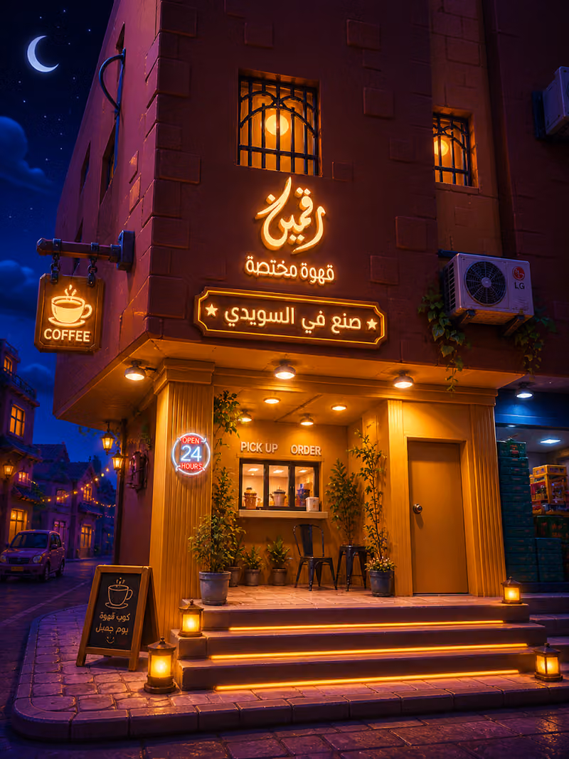 قهوة رقمين | Two Digits Café – السويدي، الرياض