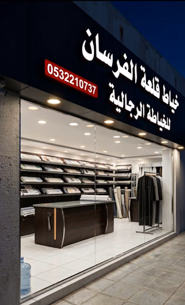 قلعة الفرسان للخياطه الرجاليه