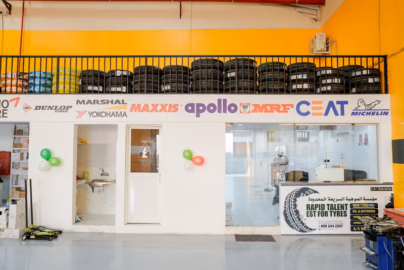 RAPID TALENT FOR TIRES مؤسسة الموهبة السريعة للإطارات