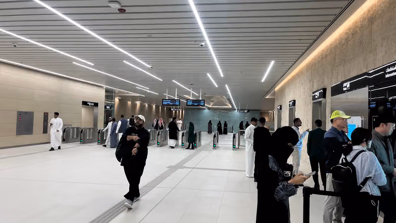 Riyadh Metro Station | Al Orobah محطة مترو الرياض - العروبة (ازرق)