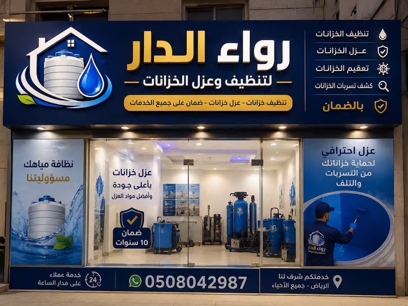 رواء الدار تنظيف وعزل الخزانات