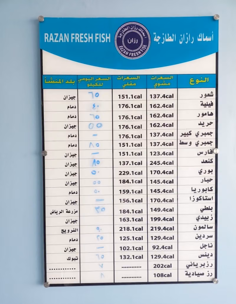 رزان للاسماك الطازجة