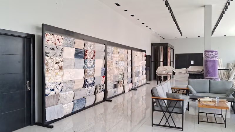 Sahm Al Asala warehouse for rugs and carpets