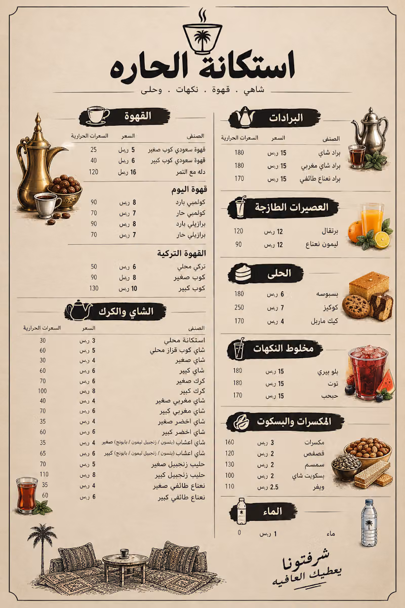 شاي استكانة الحارة