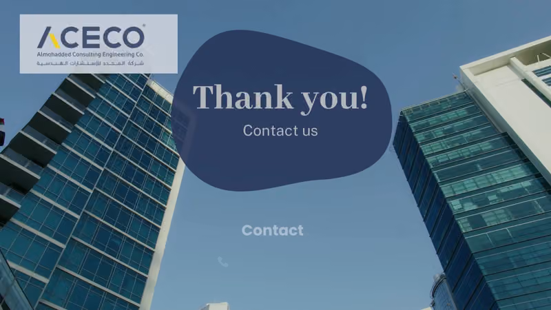 شركة المحدد للاستشارات الهندسية ( ايسكو ACECO ) ACECO Almohadded Consulting Engineering Company
