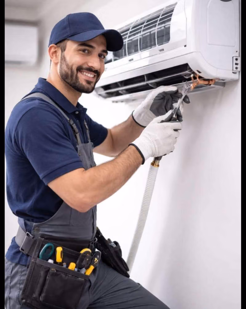 شركة المهندس فك وتركيب مكيفات اسبليت مع تمديد نحاس