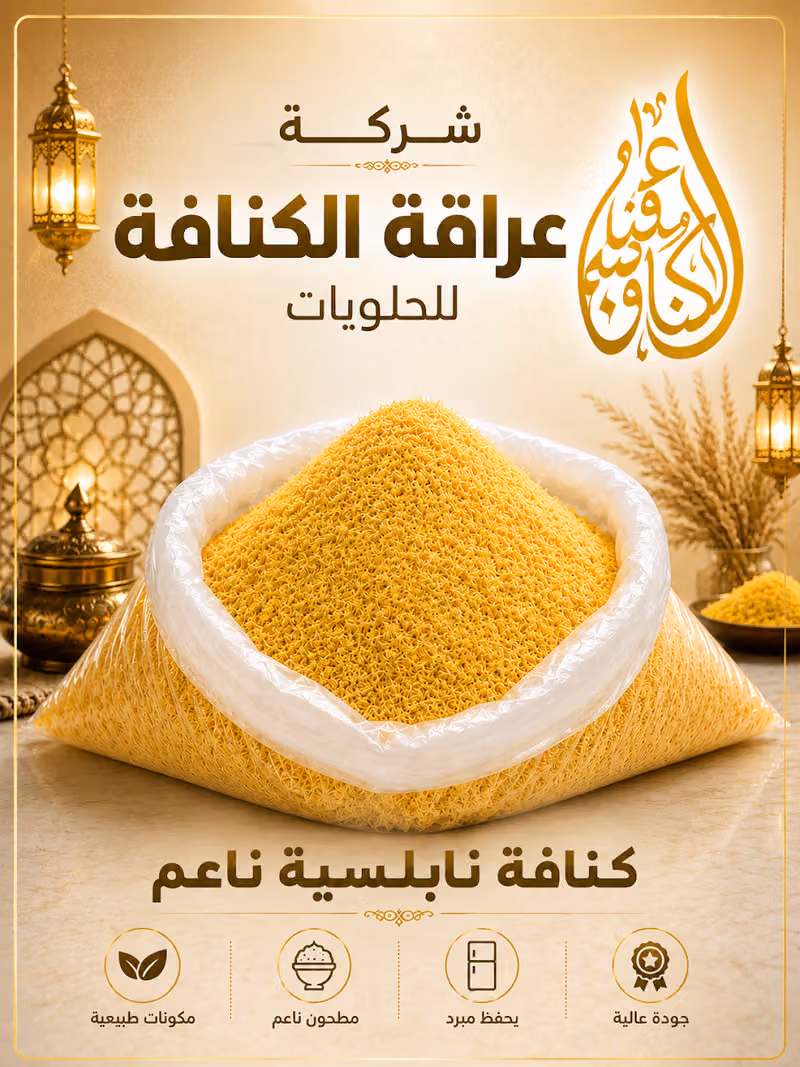 شركة عراقة الكنافة للحلويات
