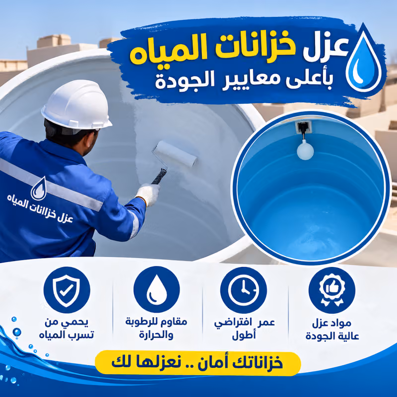 شركة عزل خزانات المياة بالرياض